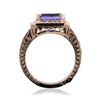 Image 5 : 14KT Rose Gold 3.85ct Tanzanite and Diamond Ring