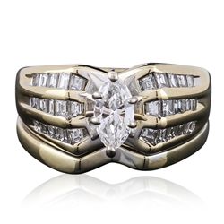 14KT Yellow Gold 1.29ctw Diamond Ring