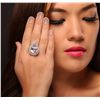 Image 5 : 14KT White and Yellow Gold 12.79ct Kunzite and Diamond Ring
