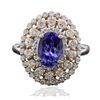 Image 3 : 14KT Two-Tone Gold 1.73ct Tanzanite and Diamond Ring