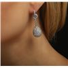 Image 2 : 18KT White Gold 13.36ctw Diamond Earrings