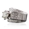 Image 2 : 18KT White Gold 4.64ctw Diamond Ring