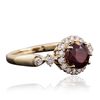 Image 2 : 14KT Yellow Gold 0.94ct Ruby and Diamond Ring