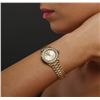 Image 6 : Ladies Rolex 14KT Yellow Gold 1.45ctw Diamond Oyster Perpetual Wristwatch