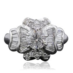 18KT White Gold 1.80ctw Diamond Ring