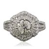 Image 1 : 14KT White Gold 1.72ctw Diamond Ring