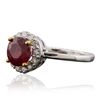 Image 4 : 14KT Two-Tone Gold 1.86ct Ruby and Diamond Ring