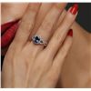 Image 6 : 14KT White Gold 1.31ct Tanzanite and Diamond Ring