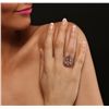 Image 1 : 14KT Rose Gold 8.85ct Morganite and Diamond Ring