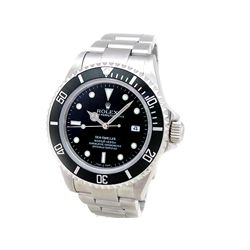 40mm Gents Rolex Stainless Steel Oyster Perpetual Sea Dweller Watch. Black Dial. Stainless Steel Bez