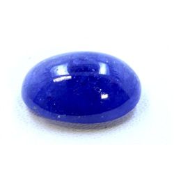 18 ct & up Cabuchon Tanzanite Oval Shaped Loose Stone (18.66)