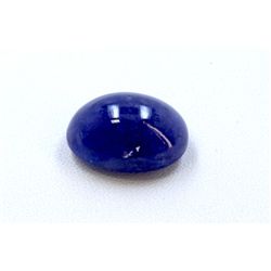 23 ct & up Cabuchon Tanzanite Oval Shaped Loose Stone (23.00)