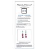 Image 2 : ALX 1.48CT / PINK TOURMALINE 4.97CT, 14K W/G EARRING 3.95GRAM / DIAMOND 0.35CT