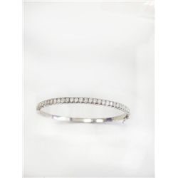 14K W/G BANGLE 13.64GRAM / DIAMOND 1.03CT