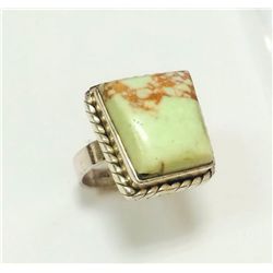 Sterling Silver .925 Agate Ring