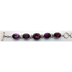 Sterling Silver .925 Mystic Topaz Bracelet