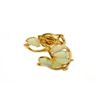 Image 1 : Opal 1.20 ct Earring 14k Yellow Gold,  1.8gr