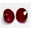 Image 1 : Pair of Round Ruby Loose Stones  1.0 ctw or over