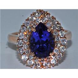 Tanzanite w/ Diamond Ring   Tanzanite 3.12ct