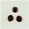 Image 1 : 6 ct & up Fancy Dark Brown Round Brilliant  SI Good Cut 3 pcs