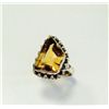 Image 1 : Sterling Silver .925  Citrine Ring  9.08g RS9.5