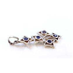 Silver Plated Amethyst Pendant ctw