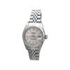 Image 1 : Lady's Rolex Stainless Steel Oyster Perpetual Date Watch. Silver Dial. Stainless Steel Engine Turn B