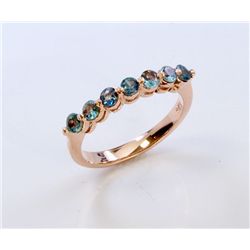 Alexandrite 0.55 ct Ring 14KT Rose Gold 2.48gr