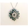 Image 1 : ALEXANDRITE 14.19CT, 14K W/G PENDANT 9.13GRAM / DIAMOND 0.66CT