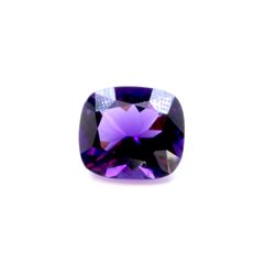 15 ct & up Amethyst Cushion Cut Loose Stone