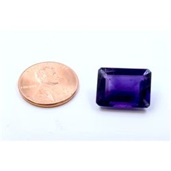 10 ct & up Emerald Cut Amethyst Loose Stone (10.52)