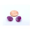 Image 1 : 11 ct & up Round Shaped Natural Ruby Loose Stone (11.26) 2Pcs