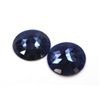 Image 1 : 24 ct & up Rose Cut Natural Sapphire Slice Loose Stone (24.92) 2Pcs