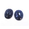 Image 1 : 17 ct & up Rose Cut Natural Sapphire Slice Loose Stone (17.40) 2Pcs