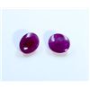 Image 1 : 15 ct & up Cabuchon Ruby Oval Shaped ctw 15.16 2Pcs