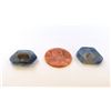 Image 1 : 17 ct & up Natural Blue Sapphire Slice ctw 17.93 2Pcs