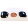 Image 1 : 81 ct & up Natural Blue Sapphire Slice ctw 81.21 2Pcs