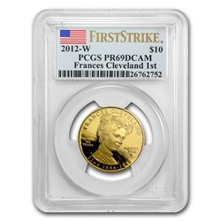 2012-W 1/2 oz Frances Cleveland - 1st Term PCGS PR-69DCAM (FS)