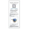 Image 2 : YELLOW SAPPHIRE 1.76CT / BLUE SAPPHIRE 2.20CT / TANZANITE CAB 34.67CT, 14K W/G PENDANT 8.74GRAM / DI