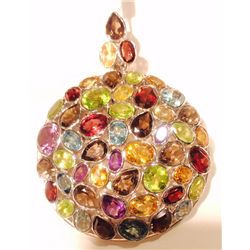 Multi Color Semi Precious Stone  50.0ct, Pendant