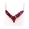 Image 1 : Sterling Silver .925 Corundum Ruby Necklace ctw