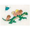 Image 1 : Waterbabies with Lizard production cel from Silly Symphony