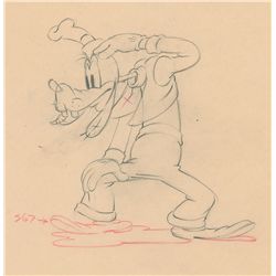 Goofy production drawing from Moving Day