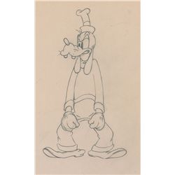 Goofy production drawing from Moving Day