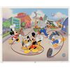 Image 1 : Mickey Mouse, Minnie Mouse, Donald Duck, Pluto, and Goofy limited edition sericel from Movie Magic w