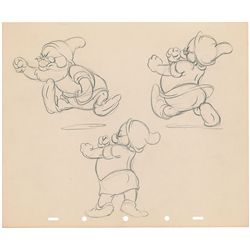 Doc the Dwarf production drawing from Snow White and the Seven Dwarfs