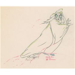 Wicked Witch production drawing from Snow White and the Seven Dwarfs