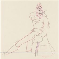 Captain Hook and Mr. Smee production drawings from Peter Pan