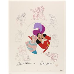 Captain Hook and Mr. Smee limited edition cel from Peter Pan