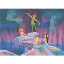 Peter Pan and the Mermaids hand-painted limited edition cel from Peter Pan